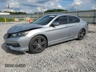 2016 Honda Accord Sport z VIN 1HGCR2F5XGA243984, wystawiony jako Copart lot #56485695 z przebiegiem 258 037 mil mil oraz Szkoda całkowita • Salvage title. Historia ofert i sprzedaży dostępna na DreamBid. Obrazek 1.
