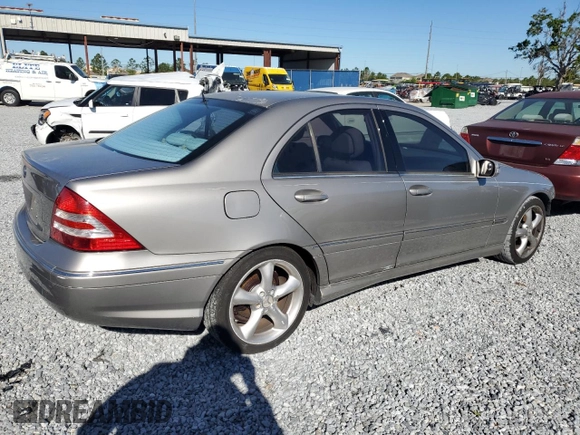 2006 Mercedes-Benz C 230 Sport with VIN WDBRF52H16E020113, listed as a Copart auction lot 49407715 with 179,344 mi miles and Salvage Title. Bid and sale history available at carsss.com. Image 3.