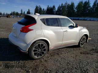 2014 Nissan Juke S with VIN JN8AF5MVXET365088, listed as a Copart auction lot 47157485 with Not Provided miles and Salvage Title. Bid and sale history available at carsss.com. Image 3.