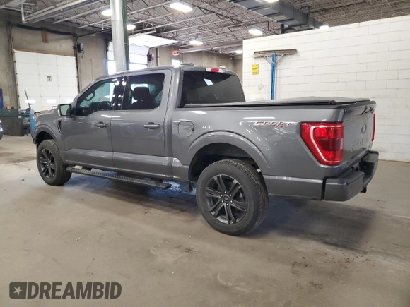 2021 Ford F-150 XL with VIN 1FTFW1E55MFA52455, listed as a Copart auction lot 57447905 with 93,373 mi miles and Salvage title. Bid and sale history available at DreamBid. Image 2.