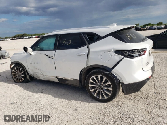 2024 Chevrolet Blazer Premier z VIN 3GNKBFR43RS180910, wystawiony jako Copart lot #72162554 z przebiegiem Nie podano mil oraz Szkoda całkowita • Salvage title. Historia ofert i sprzedaży dostępna na DreamBid. Obrazek 2.