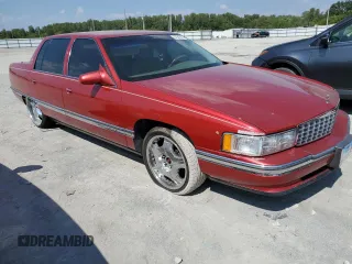 1995 Cadillac DeVille z VIN 1G6KD52B5SU263656, wystawiony jako Copart lot #83631284 z przebiegiem Nie podano mil oraz Szkoda całkowita • Salvage title. Historia ofert i sprzedaży dostępna na DreamBid. Obrazek 4.