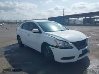 2015 Nissan Sentra SV with VIN 3N1AB7AP5FL639394, listed as a IAAI auction lot 41757572 with NaN miles. Bid and sale history available at carsss.com. Image 1.