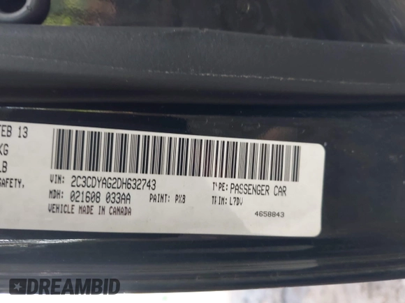 2013 Dodge Challenger SXT z VIN 2C3CDYAG2DH632743, wystawiony jako IAAI lot #42201981 z przebiegiem 154 018 mil mil oraz . Historia ofert i sprzedaży dostępna na DreamBid. Obrazek 9.