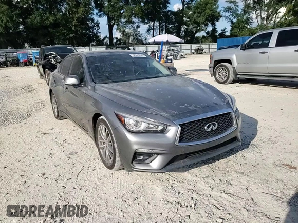 2021 Infiniti Q50 Pure with VIN JN1EV7APXMM701738, listed as a Copart auction lot 74363854 with 49,907 mi miles and Clean title. Bid and sale history available at DreamBid. Image 11.