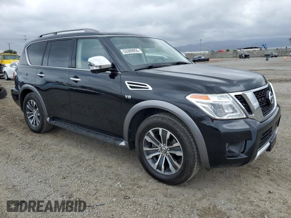 2018 Nissan Armada SL z VIN JN8AY2NC1JX502296, wystawiony jako Copart lot #53389055 z przebiegiem 129 237 mil mil oraz Czysty tytuł • Clean title. Historia ofert i sprzedaży dostępna na DreamBid. Obrazek 4.
