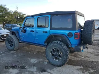 2022 Jeep Wrangler Unlimited Rubicon with VIN 1C4JJXR68NW190233, listed as a Copart auction lot 43017565 with 58,032 mi miles and Salvage title. Bid and sale history available at DreamBid. Image 2.