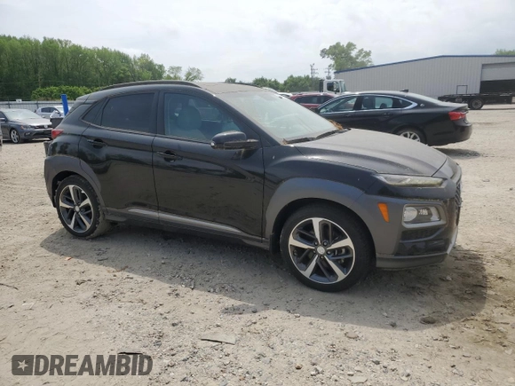2018 Hyundai Kona Limited with VIN KM8K33A54JU106548, listed as a Copart auction lot 52609175 with 6,800 mi miles and Salvage Title. Bid and sale history available at carsss.com. Image 4.