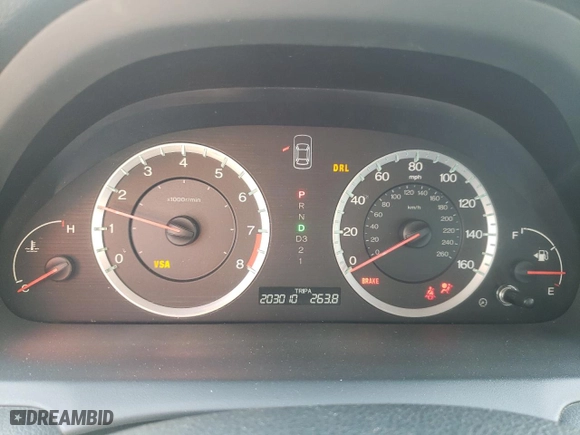 2009 Honda Accord Sdn EX-L with VIN 1HGCP26849A018690, listed as a Copart auction lot 48239185 with 203,010 mi miles and Salvage Title. Bid and sale history available at carsss.com. Image 9.
