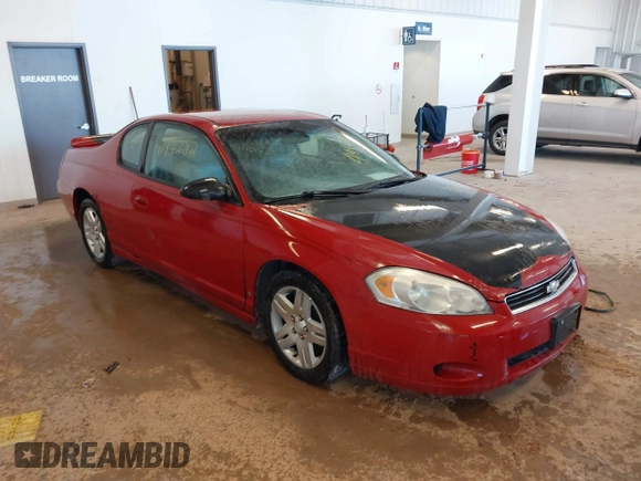 2007 Chevrolet Monte Carlo LT with VIN 2G1WK15K279418461, listed as a IAAI auction lot 41442212 with 257,763 mi miles. Bid and sale history available at carsss.com. Image 1.