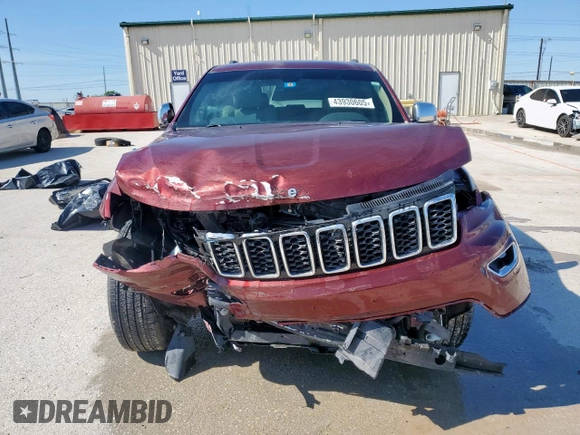 2020 Jeep Grand Cherokee Limited with VIN 1C4RJEBG5LC344910, listed as a Copart auction lot 43930605 with 68,813 mi miles and Salvage Title. Bid and sale history available at carsss.com. Image 5.