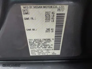 2018 Nissan Altima 2.5 SL with VIN 1N4AL3AP4JC108619, listed as a IAAI auction lot 41467308 with 117,689 mi miles. Bid and sale history available at carsss.com. Image 9.