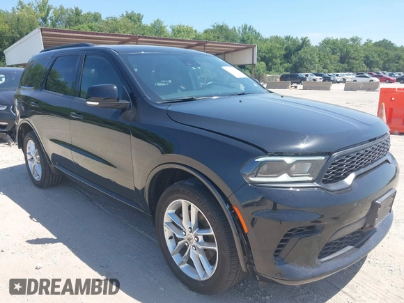 2024 Dodge Durango GT Plus with VIN 1C4RDJDGXRC207323, listed as a IAAI auction lot 42814181 with 38,289 mi miles and . Bid and sale history available at DreamBid. Image 1.