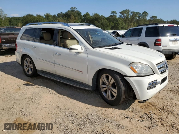 2011 Mercedes-Benz GL-Class GL 450 with VIN 4JGBF7BE0BA741833, listed as a Copart auction lot 73591834 with 0 mi miles and Salvage Title. Bid and sale history available at carsss.com. Image 4.