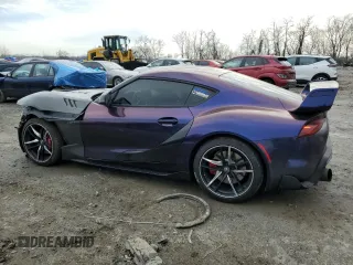 2022 Toyota GR Supra 3.0 with VIN WZ1DB0C01NW050113, listed as a Copart auction lot 43504875 with 48,177 mi miles and Salvage Title. Bid and sale history available at carsss.com. Image 2.