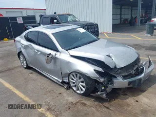 2010 Lexus IS 250 with VIN JTHCF5C28A5037029, listed as a IAAI auction lot 42251276 with 195,658 mi miles and . Bid and sale history available at DreamBid. Image 1.