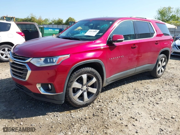 2018 Chevrolet Traverse LT Leather with VIN 1GNERHKW1JJ186565, listed as a IAAI auction lot 42023809 with 132,159 mi miles. Bid and sale history available at carsss.com. Image 2.