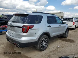 2017 Ford Explorer Sport z VIN 1FM5K8GT9HGB80981, wystawiony jako Copart lot #55249725 z przebiegiem Nie podano mil oraz Szkoda całkowita • Salvage title. Historia ofert i sprzedaży dostępna na DreamBid. Obrazek 3.