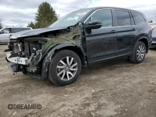 2019 Honda Pilot EX-L with VIN 5FNYF6H55KB018938, listed as a Copart auction lot 49288815 with 55,476 mi miles and Salvage Title. Bid and sale history available at carsss.com. Image 1.