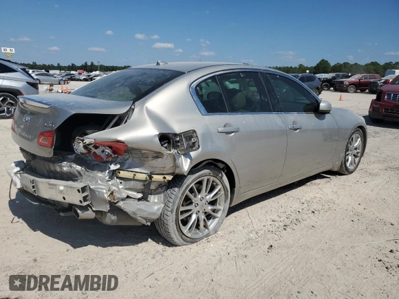 2008 Infiniti G35 with VIN JNKBV61E18M206616, listed as a Copart auction lot 74219194 with 143,506 mi miles and Salvage Title. Bid and sale history available at DreamBid. Image 3.