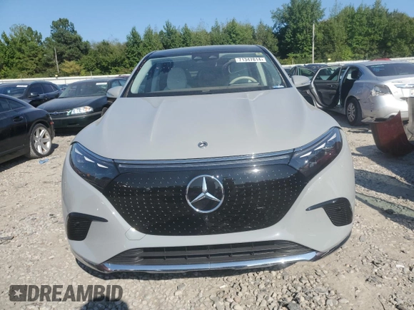 2023 Mercedes-Benz EQS with VIN 4JGDM2DB7PA022302, listed as a Copart auction lot 71347814 with 13,297 mi miles and Salvage Title. Bid and sale history available at carsss.com. Image 5.