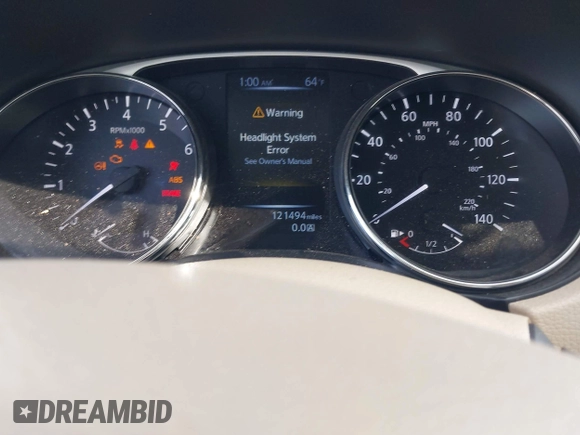 2015 Nissan Rogue SL with VIN 5N1AT2MV9FC813059, listed as a IAAI auction lot 42096904 with 121,494 mi miles and . Bid and sale history available at carsss.com. Image 7.