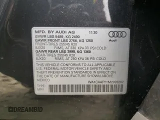 2021 Audi Q5 Prestige с VIN WA1CAAFY1M2028262, выставлен на аукционе Copart как лот 49660305 с пробегом 23 712 миль миль и Списание • Salvage title. История ставок и продаж доступна на DreamBid. Изображение 13.