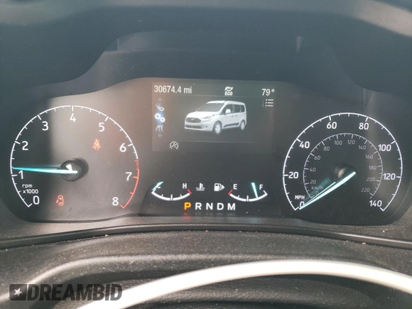 2019 Ford Transit Connect XLT с VIN NM0LS7F25K1419674, выставлен на аукционе Copart как лот 56969775 с пробегом 30 674 миль миль и Списание • Salvage title. История ставок и продаж доступна на DreamBid. Изображение 9.