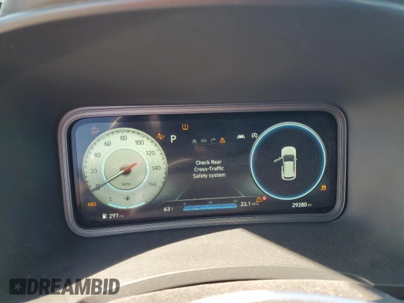 2023 Hyundai Kona N Line with VIN KM8K33A33PU943766, listed as a Copart auction lot 42802485 with 29,280 mi miles and Salvage Title. Bid and sale history available at carsss.com. Image 9.