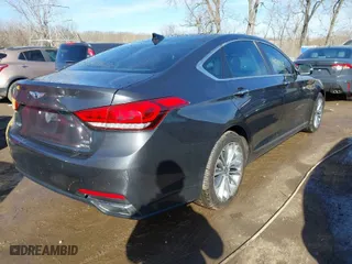 2017 Genesis G80 3.8L with VIN KMHGN4JE0HU203388, listed as a IAAI auction lot 41677912 with 139,590 mi miles. Bid and sale history available at carsss.com. Image 4.