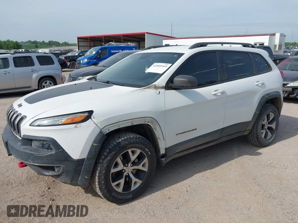 2015 Jeep Cherokee Trailhawk with VIN 1C4PJMBS6FW687718, listed as a IAAI auction lot 42505169 with 122,526 mi miles and . Bid and sale history available at DreamBid. Image 12.