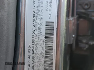 2004 Audi A6 z VIN WAUML64B04N083359, wystawiony jako Copart lot #86759414 z przebiegiem 160 298 mil mil oraz Szkoda całkowita • Salvage title. Historia ofert i sprzedaży dostępna na DreamBid. Obrazek 12.