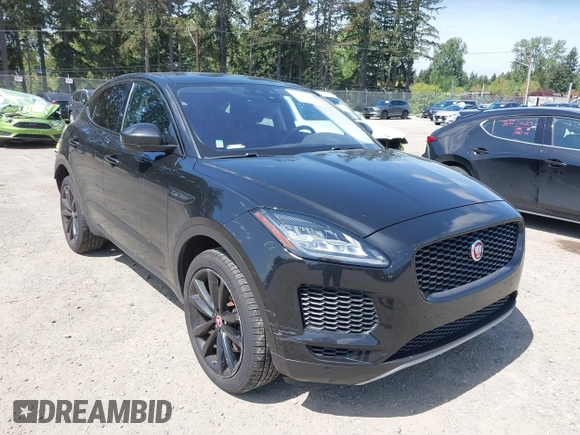 2019 Jaguar E-Pace SE with VIN SADFP2FX2K1Z47628, listed as a IAAI auction lot 42153822 with 94,055 mi miles and . Bid and sale history available at DreamBid. Image 1.