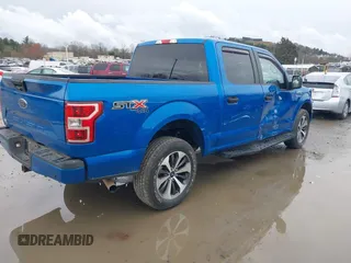 2020 Ford F-150 XL with VIN 1FTEW1E55LFC29385, listed as a IAAI auction lot 41908449 with 55,211 mi miles. Bid and sale history available at carsss.com. Image 4.