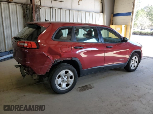 2016 Jeep Cherokee Sport with VIN 1C4PJLAB0GW216953, listed as a Copart auction lot 49031635 with 110,840 mi miles and Clean Title. Bid and sale history available at carsss.com. Image 3.