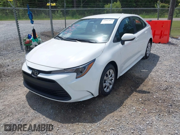 2025 Toyota Corolla LE with VIN 5YFB4MDE4SP280296, listed as a IAAI auction lot 42087813 with 9,384 mi miles. Bid and sale history available at carsss.com. Image 17.