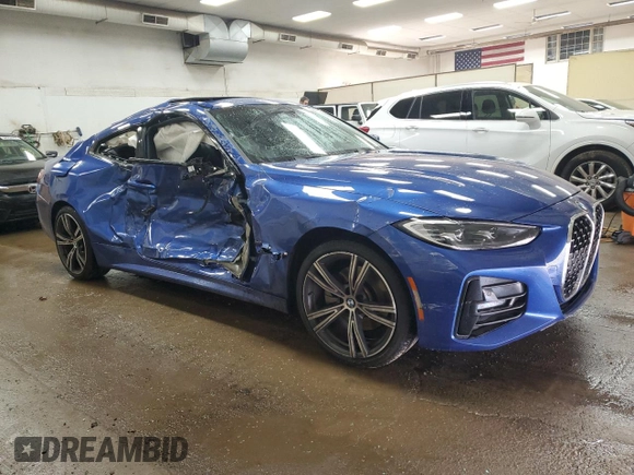 2022 BMW 4 Series 430i xDrive with VIN WBA73AP0XNCJ20733, listed as a Copart auction lot 72329064 with Not Provided miles and Non Repairable. Bid and sale history available at DreamBid. Image 4.