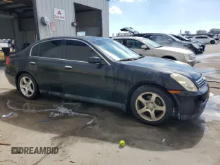 2004 Infiniti G35 w/Leather with VIN JNKCV51E04M605784, listed as a Copart auction lot 73146054 with 233,671 mi miles and Non Repairable. Bid and sale history available at DreamBid. Image 4.