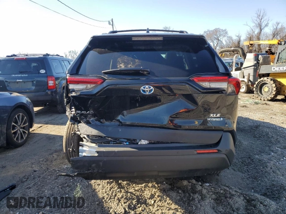 2024 Toyota RAV4 Hybrid XLE Premium with VIN 2T3B6RFV9RW076517, listed as a Copart auction lot 44642775 with 3,671 mi miles and Salvage Title. Bid and sale history available at carsss.com. Image 6.