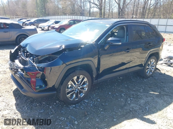 2020 Toyota RAV4 XLE Premium with VIN 2T3C1RFV3LC049230, listed as a IAAI auction lot 41828346 with 62,820 mi miles. Bid and sale history available at carsss.com. Image 2.