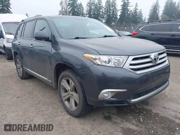 2012 Toyota Highlander Limited with VIN 5TDDK3EH4CS158998, listed as a IAAI auction lot 41891409 with 57,670 mi miles. Bid and sale history available at carsss.com. Image 1.
