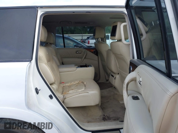 2011 Infiniti QX56 7-passenger with VIN JN8AZ2NF7B9000101, listed as a IAAI auction lot 42004965 with 214,069 mi miles and . Bid and sale history available at DreamBid. Image 8.