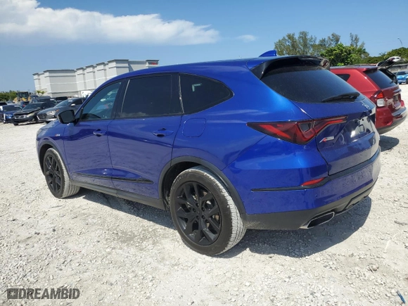2023 Acura MDX w/A-Spec Package with VIN 5J8YE1H08PL008405, listed as a Copart auction lot 51647325 with 19,785 mi miles and Salvage Title. Bid and sale history available at carsss.com. Image 2.