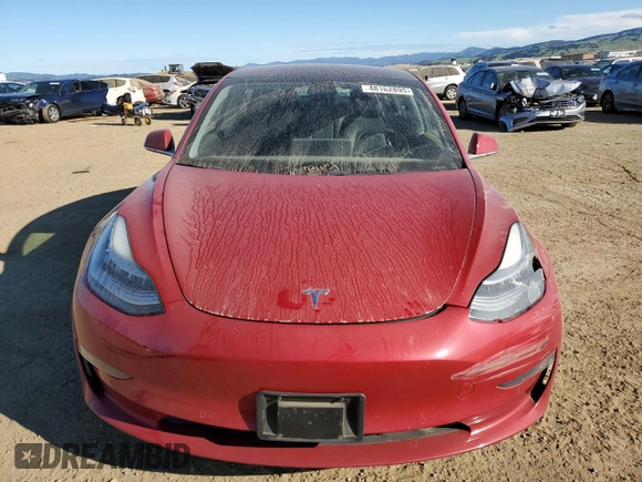 2018 Tesla Model 3 Long Range Battery with VIN 5YJ3E1EA6JF061684, listed as a Copart auction lot 48162895 with 72,664 mi miles and Salvage Title. Bid and sale history available at DreamBid. Image 5.