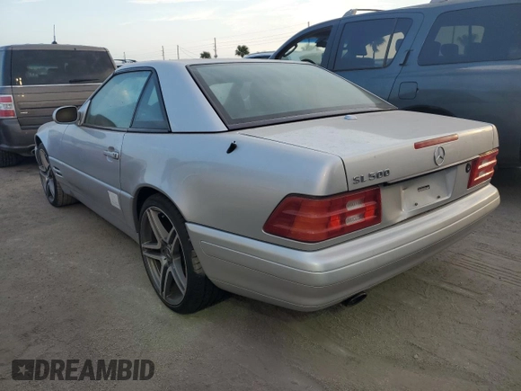 2000 Mercedes-Benz SL-Class with VIN WDBFA68F5YF193661, listed as a Copart auction lot 76386784 with 0 mi miles and Salvage Title. Bid and sale history available at carsss.com. Image 2.