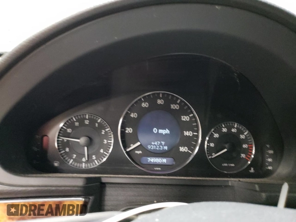 2005 Mercedes-Benz E 320 with VIN WDBUF65J45A618524, listed as a Copart auction lot 52230455 with 74,980 mi miles and Salvage Title. Bid and sale history available at DreamBid. Image 9.