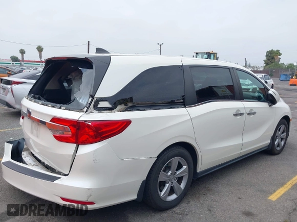 2019 Honda Odyssey EX with VIN 5FNRL6H58KB089810, listed as a IAAI auction lot 42510301 with 38,615 mi miles and . Bid and sale history available at DreamBid. Image 4.