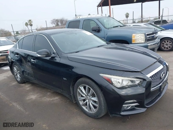2017 Infiniti Q50 3.0t Signature Edition with VIN JN1EV7AP7HM741104, listed as a IAAI auction lot 41434197 with NaN miles. Bid and sale history available at carsss.com. Image 14.
