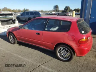 1993 Honda Civic CX with VIN 2HGEH2357PH500956, listed as a Copart auction lot 77437544 with 165,967 mi miles and Salvage Title. Bid and sale history available at DreamBid. Image 2.