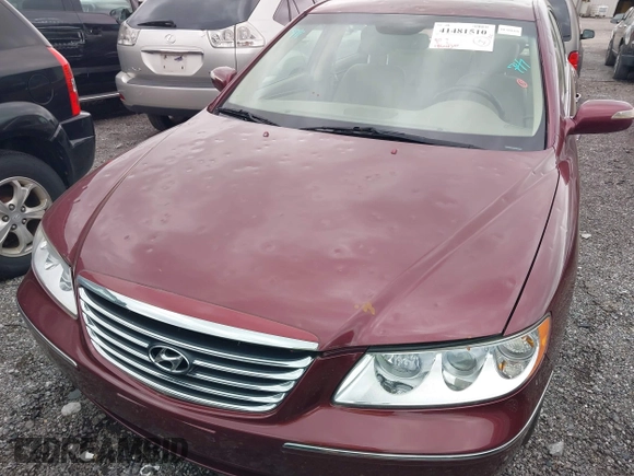 2009 Hyundai Azera Limited with VIN KMHFC46F19A373801, listed as a IAAI auction lot 41481510 with 186,248 mi miles and . Bid and sale history available at DreamBid. Image 6.